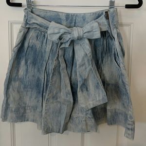 Juicy Couture - Tye Dye Denim Tie Skirt sz. 4